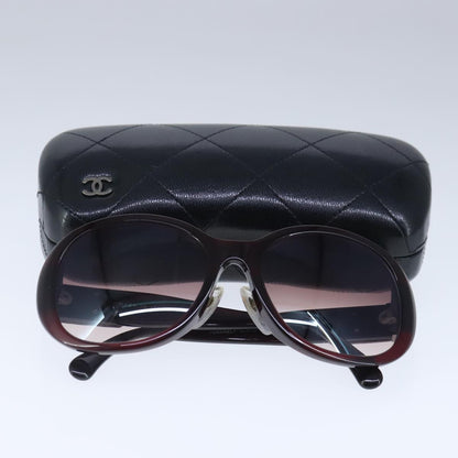 CHANEL Sunglasses plastic Brown CC bs20396