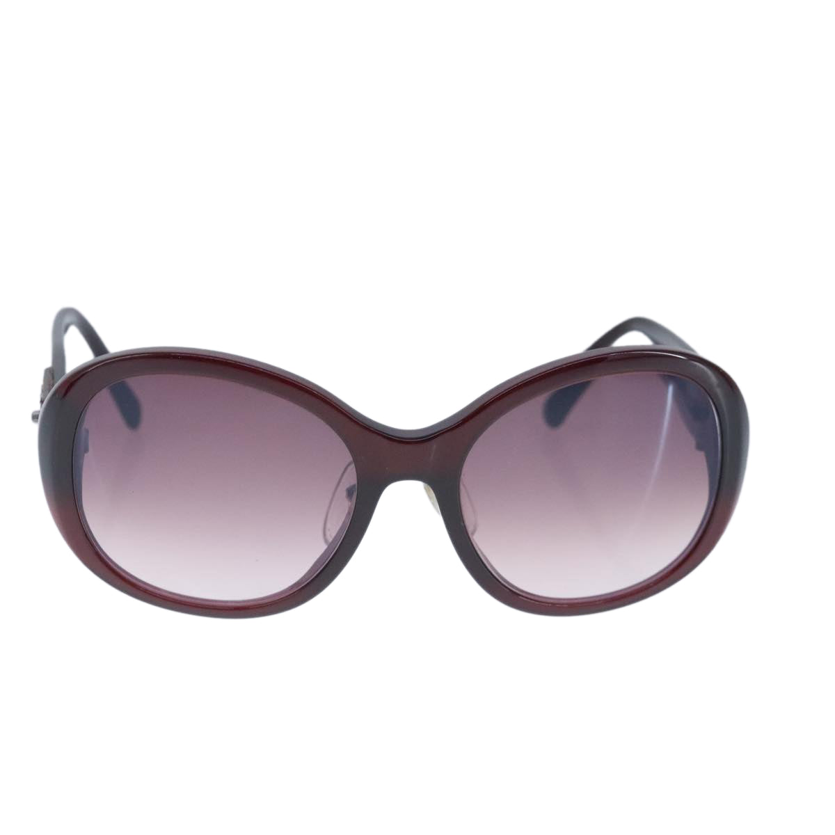 CHANEL Sunglasses plastic Brown CC bs20396