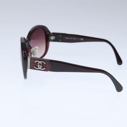 CHANEL Sunglasses plastic Brown CC bs20396