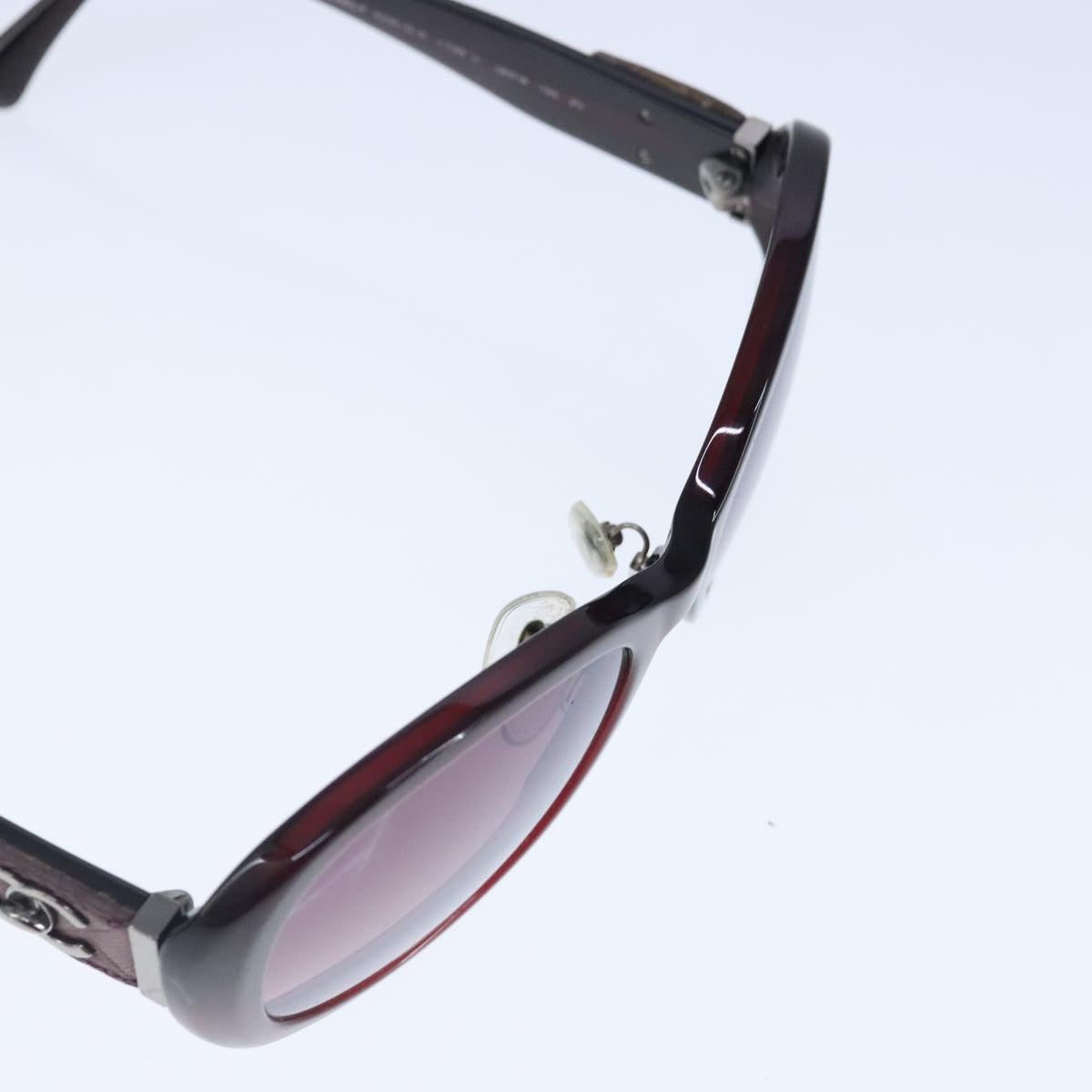 CHANEL Sunglasses plastic Brown CC bs20396