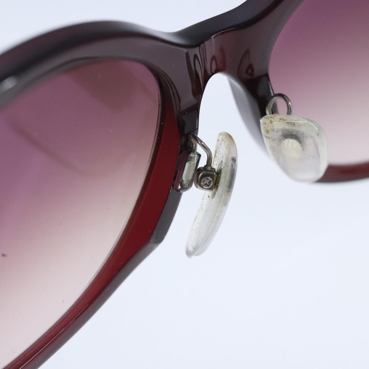 CHANEL Sunglasses plastic Brown CC bs20396