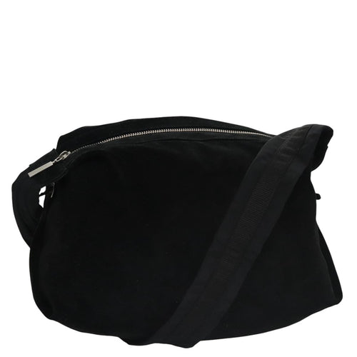 CHANEL Shoulder Bag Suede Black Silver CC bs20422