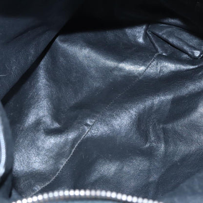 CHANEL Shoulder Bag Suede Black Silver CC bs20422