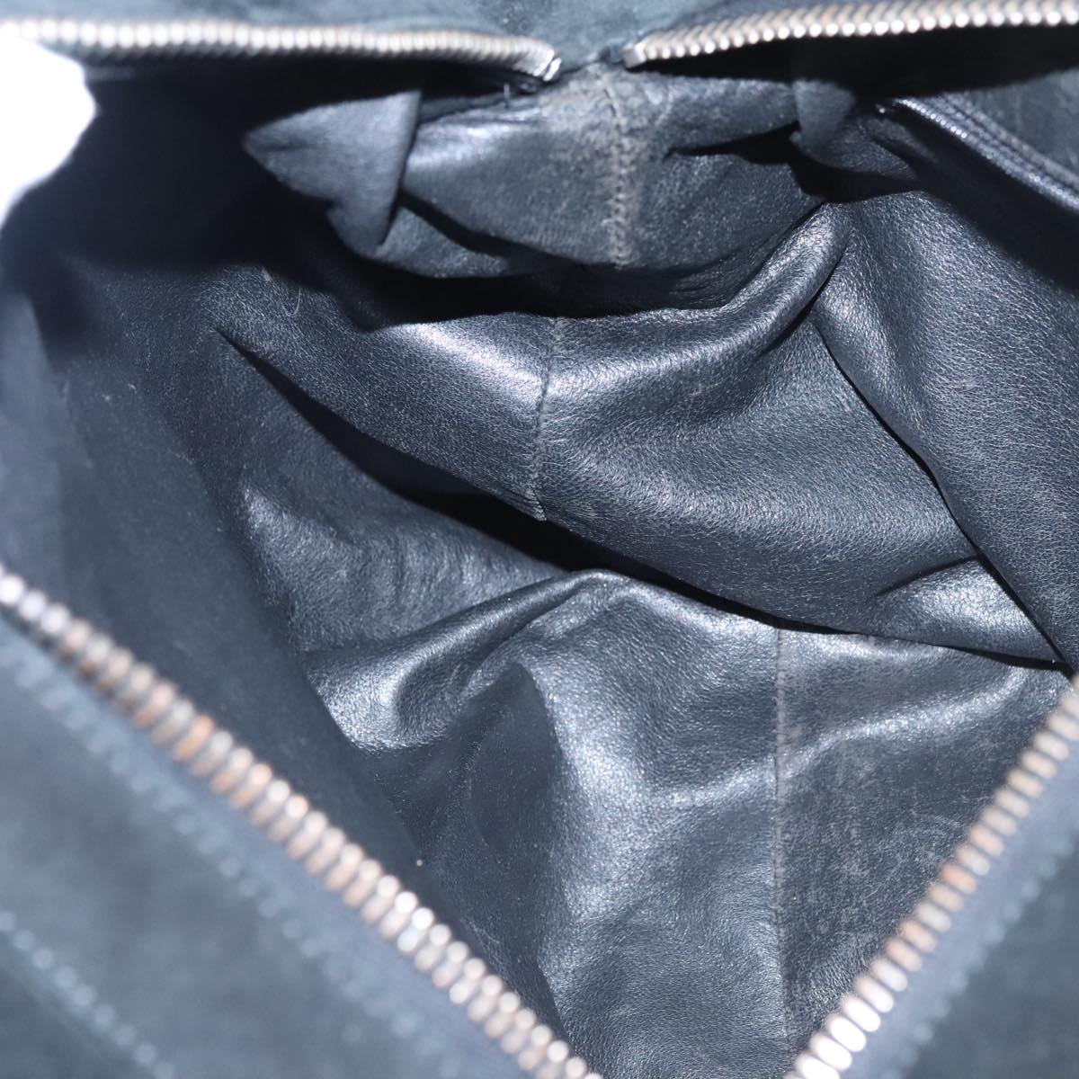 CHANEL Shoulder Bag Suede Black Silver CC bs20422