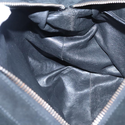 CHANEL Shoulder Bag Suede Black Silver CC bs20422