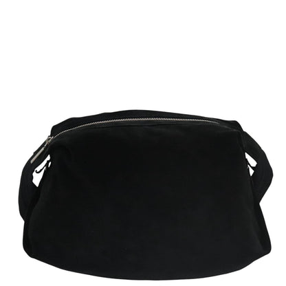 CHANEL Shoulder Bag Suede Black Silver CC bs20422