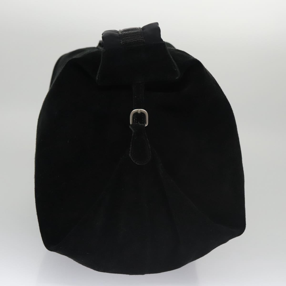 CHANEL Shoulder Bag Suede Black Silver CC bs20422