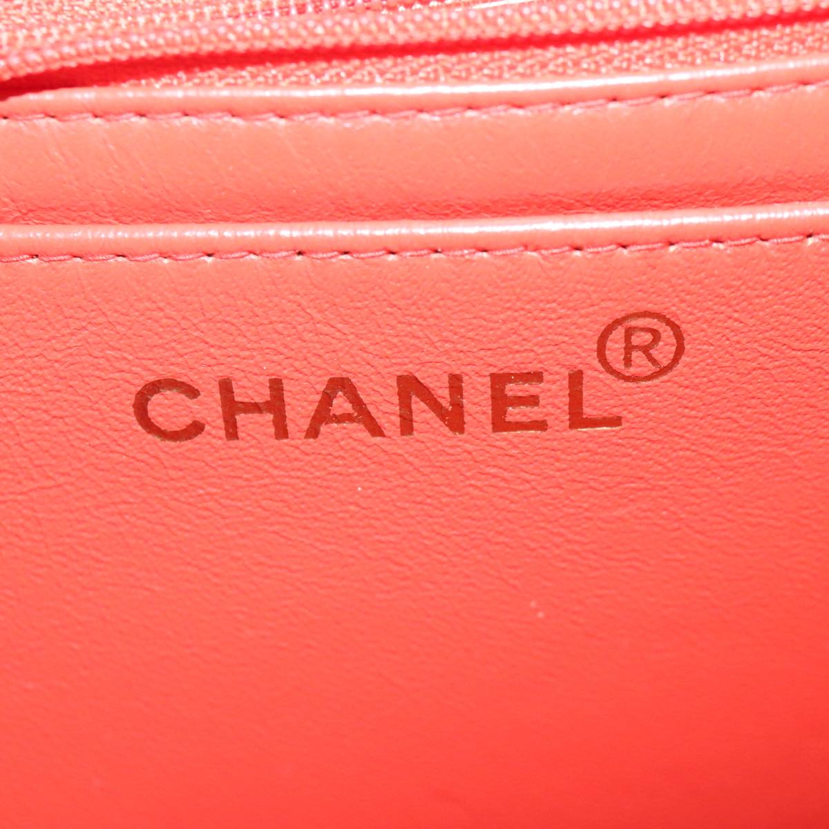 CHANEL Shoulder Bag Cotton Leather Navy Black CC bs20475