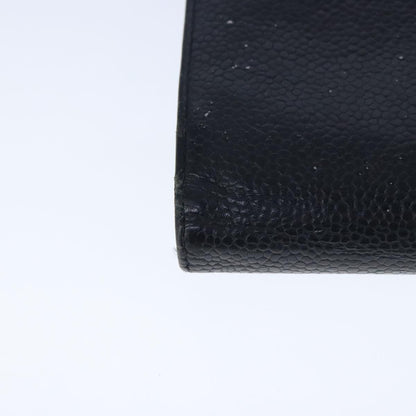 CHANEL Wallet Caviar Skin Black CC bs20517