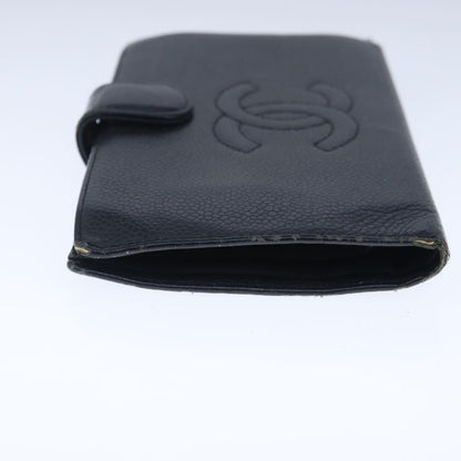 CHANEL Wallet Caviar Skin Black CC bs20517