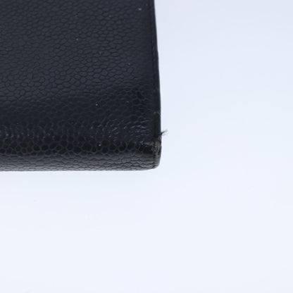 CHANEL Wallet Caviar Skin Black CC bs20517
