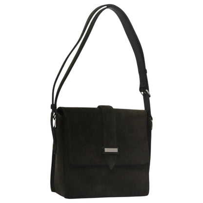 CHANEL Shoulder Bag Suede Khaki CC bs20614