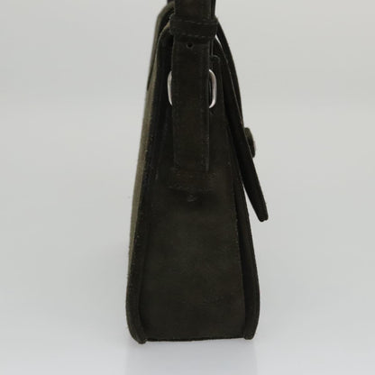CHANEL Shoulder Bag Suede Khaki CC bs20614