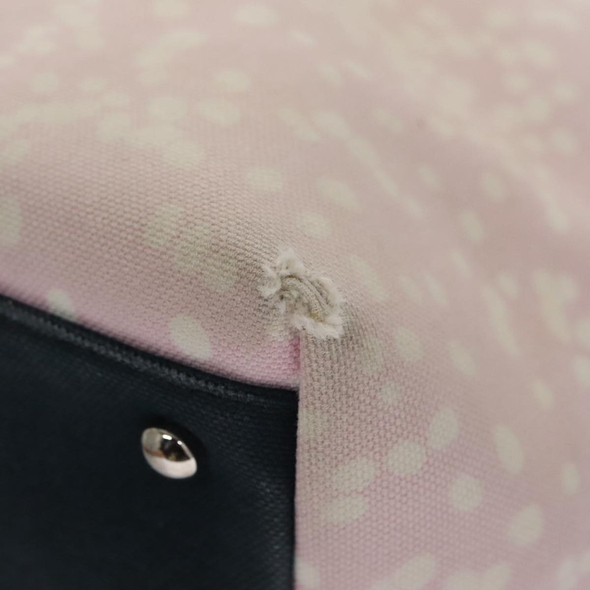 CHANEL High Summer Tote Bag Canvas Pink Silver CC bs20616