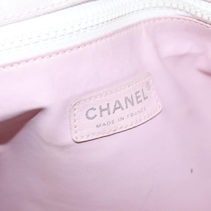 CHANEL High Summer Tote Bag Canvas Pink Silver CC bs20616