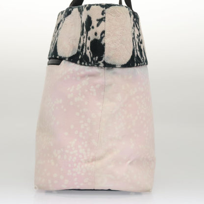 CHANEL High Summer Tote Bag Canvas Pink Silver CC bs20616