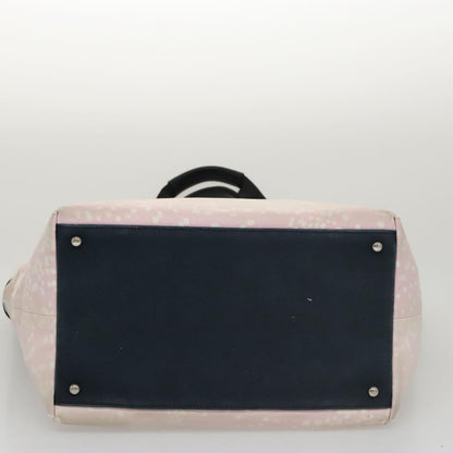 CHANEL High Summer Tote Bag Canvas Pink Silver CC bs20616