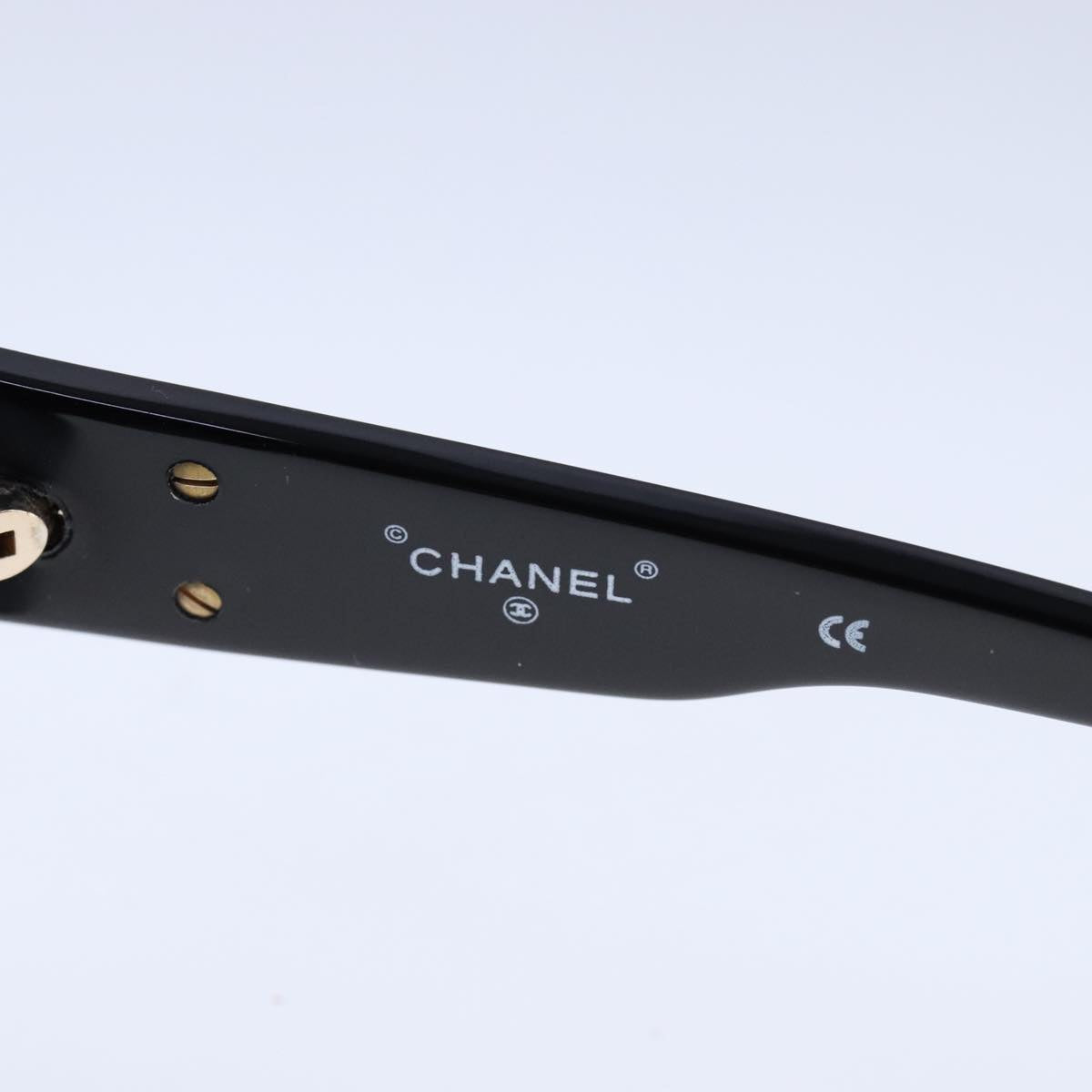 CHANEL Sunglasses plastic Black CC bs20642