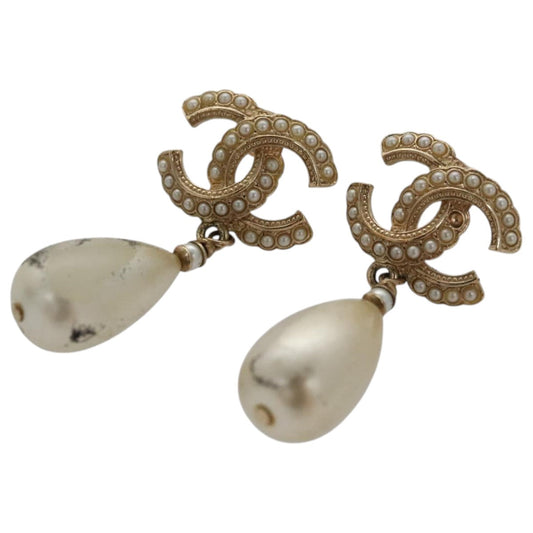 CHANEL Pierce metal Gold CC bs20702