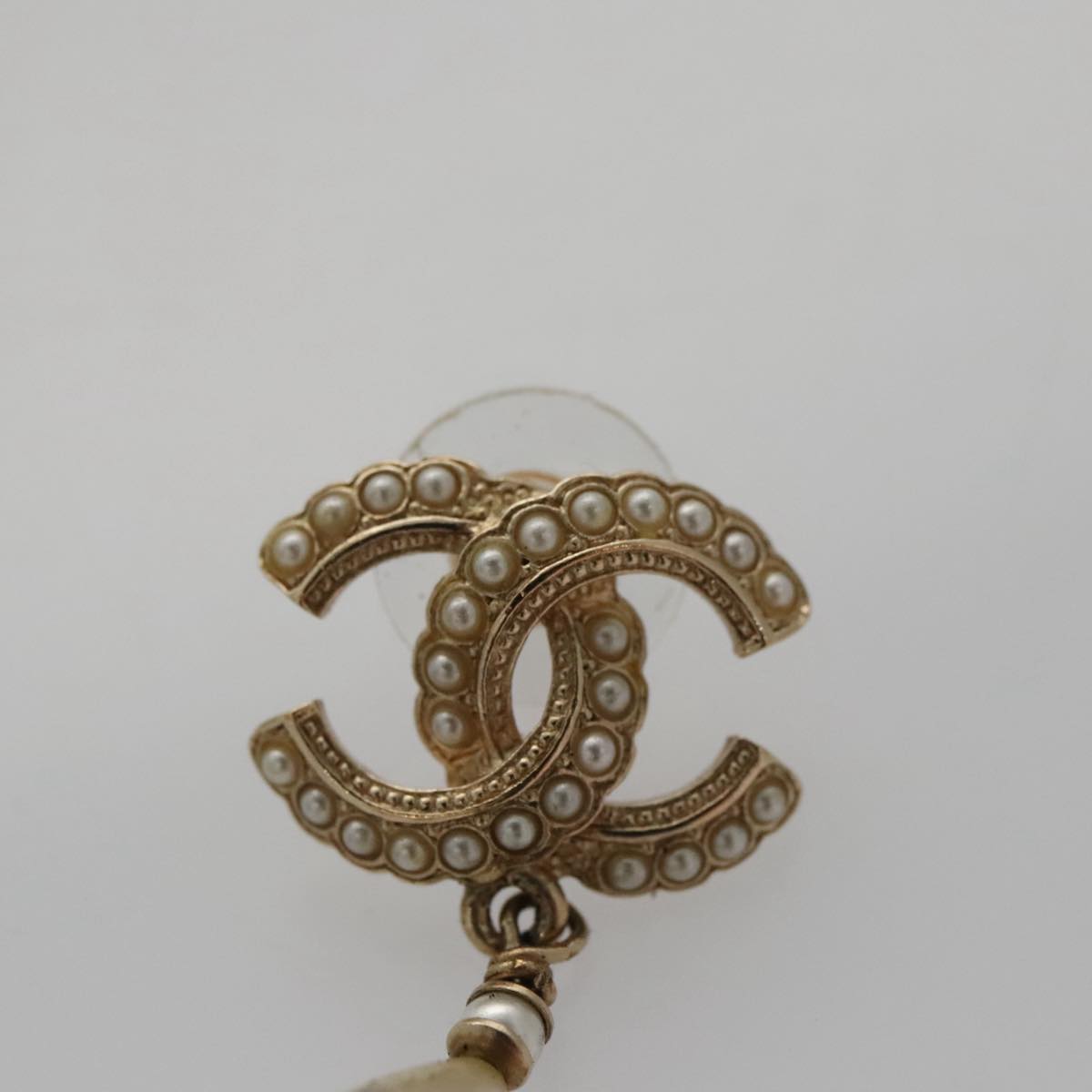 CHANEL Pierce metal Gold CC bs20702