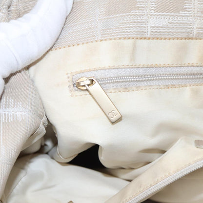 CHANEL New Travel line Tote Bag Nylon Beige CC bs20759