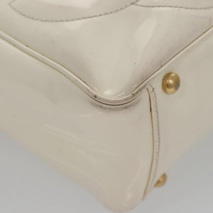 CHANEL Triple Coco Tote Bag Enamel White CC bs20805