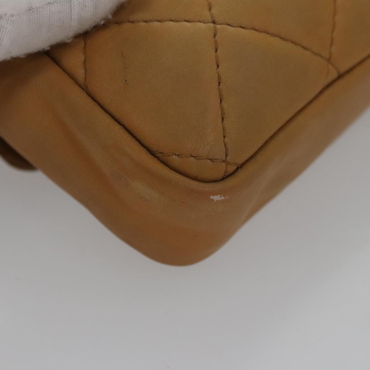 CHANEL Matelasse Waist bag Leather Beige CC bs20969