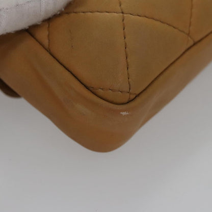 CHANEL Matelasse Waist bag Leather Beige CC bs20969