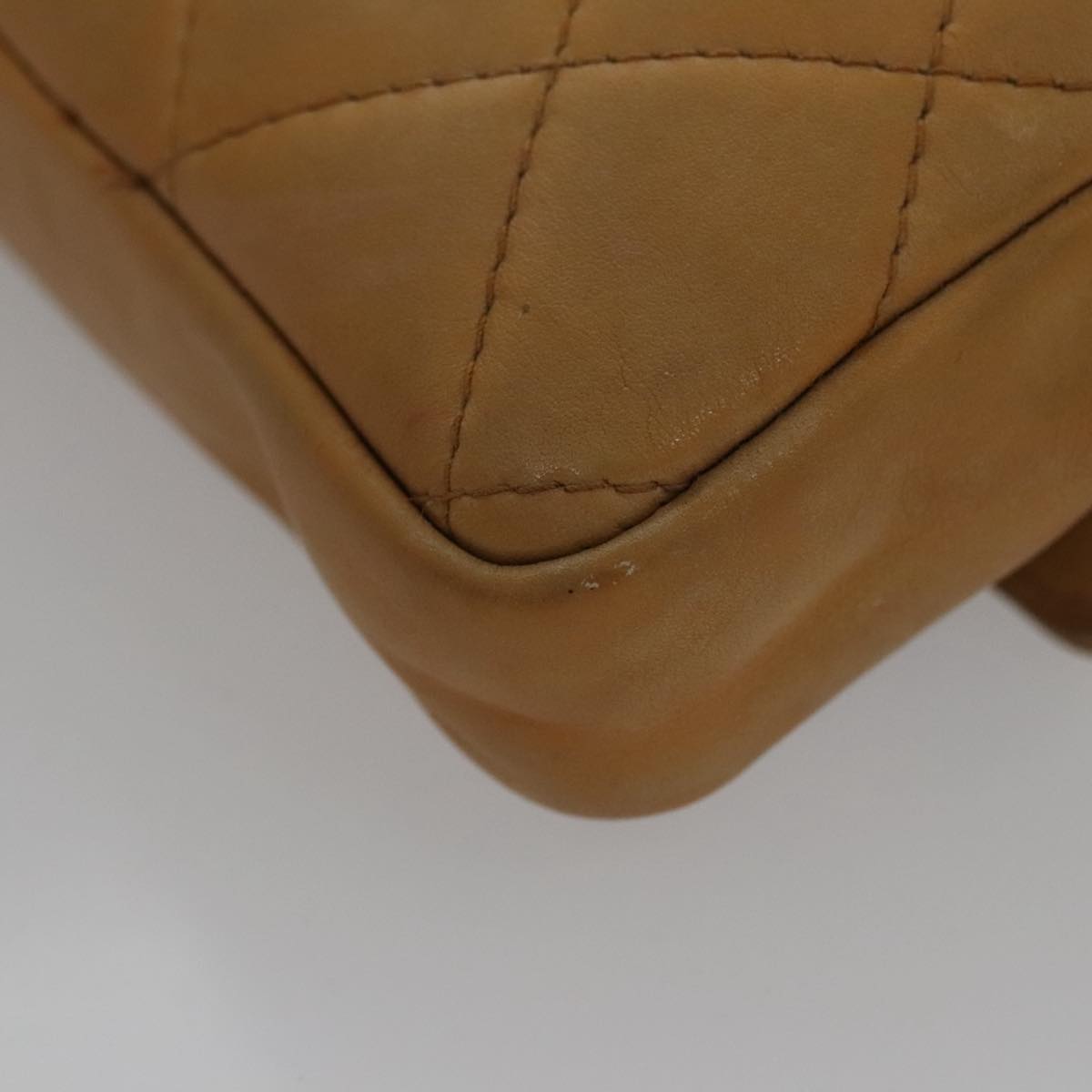 CHANEL Matelasse Waist bag Leather Beige CC bs20969