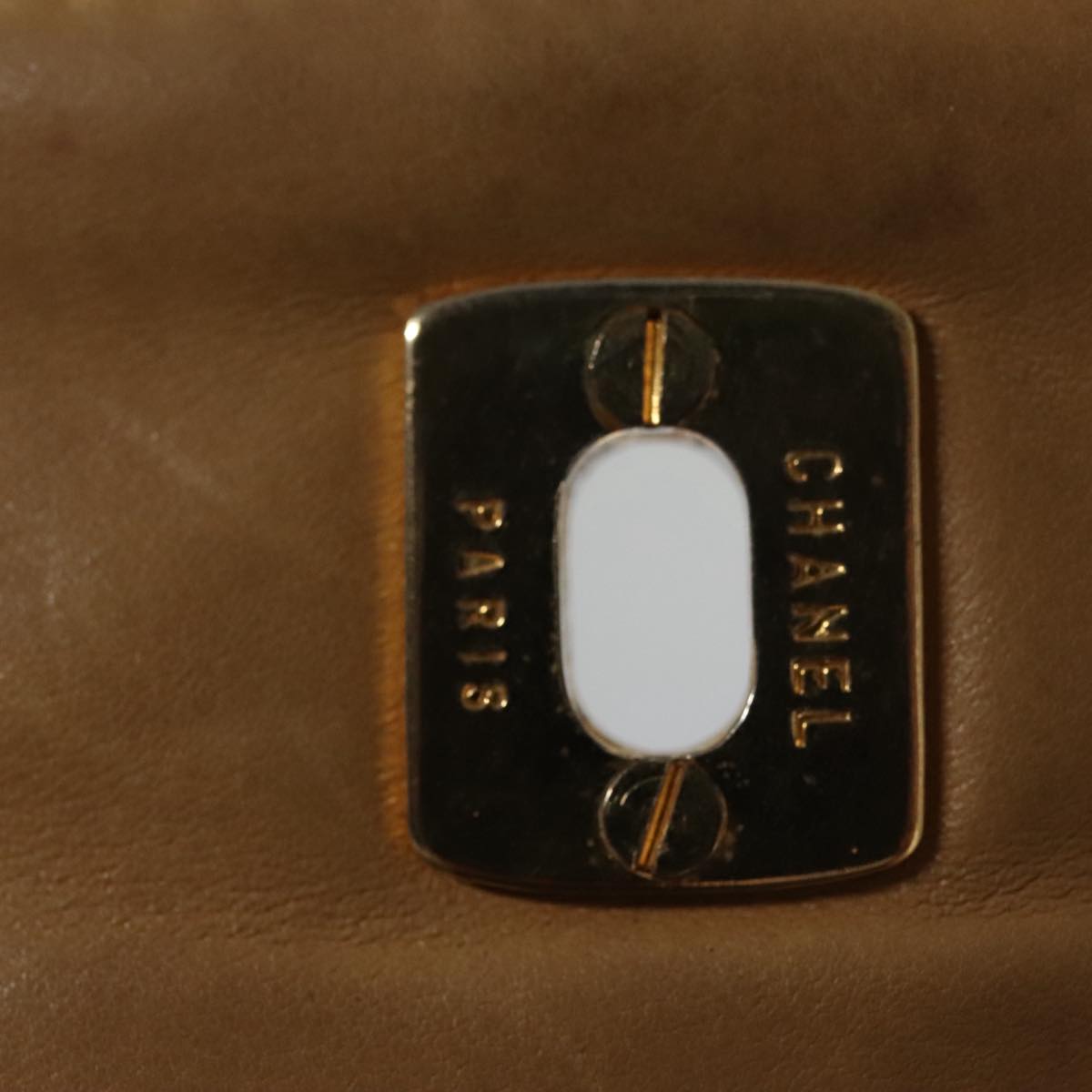 CHANEL Matelasse Waist bag Leather Beige CC bs20969