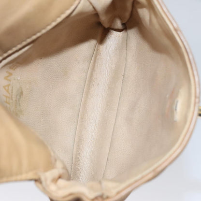 CHANEL Matelasse Waist bag Leather Beige CC bs20969
