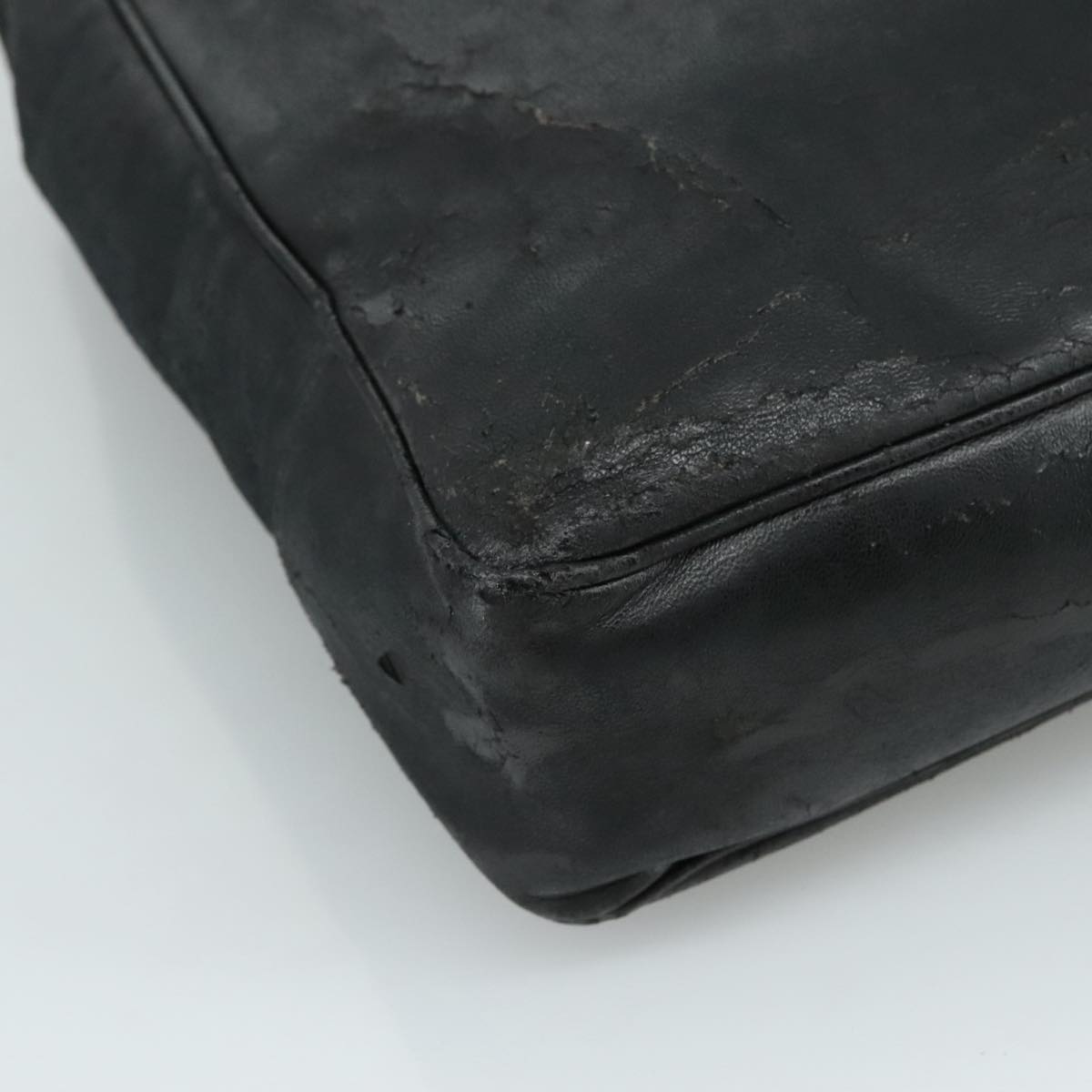 CHANEL COCO Mark Tote Bag Lamb Skin Black CC bs20973