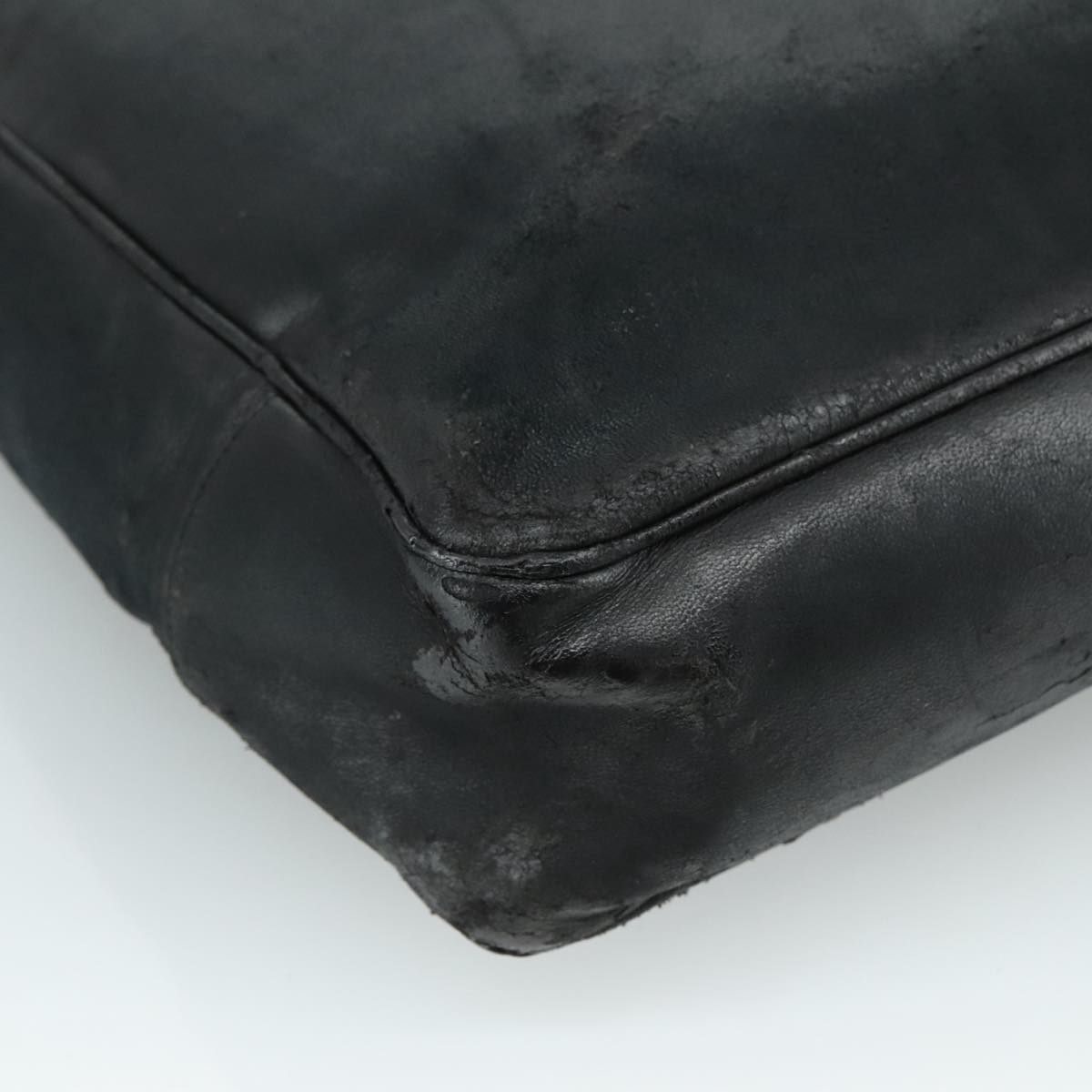 CHANEL COCO Mark Tote Bag Lamb Skin Black CC bs20973