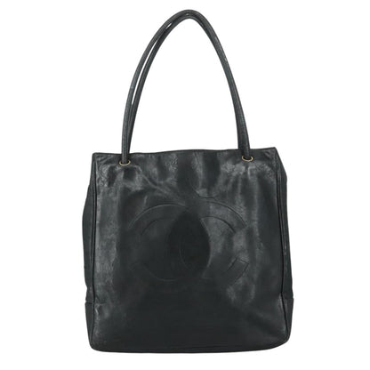 CHANEL COCO Mark Tote Bag Lamb Skin Black CC bs20973