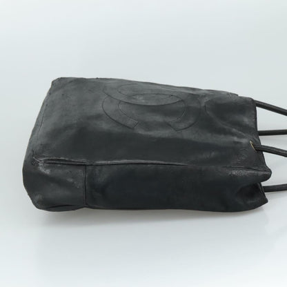 CHANEL COCO Mark Tote Bag Lamb Skin Black CC bs20973