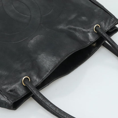 CHANEL COCO Mark Tote Bag Lamb Skin Black CC bs20973