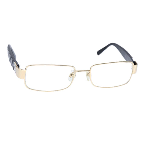CHANEL Sunglasses Plastic Black Gold CC bs21028