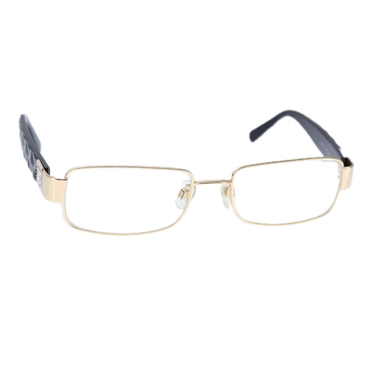 CHANEL Sunglasses Plastic Black Gold CC bs21028