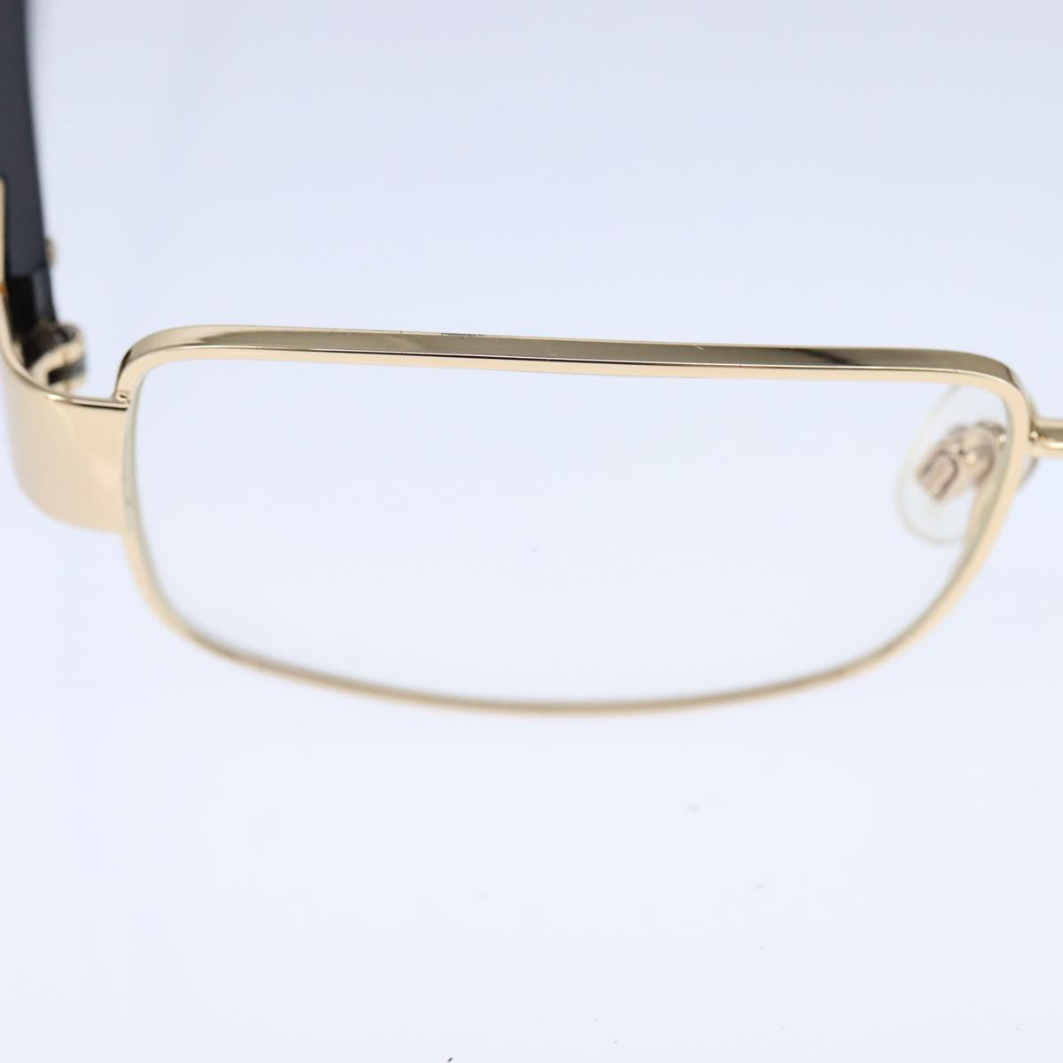 CHANEL Sunglasses Plastic Black Gold CC bs21028