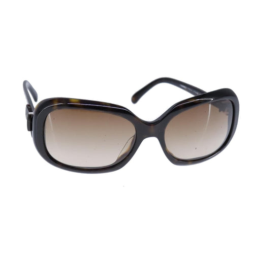CHANEL Sunglasses plastic Black CC bs21110