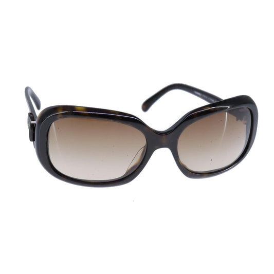 CHANEL Sunglasses plastic Black CC bs21110