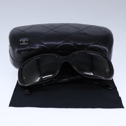 CHANEL Sunglasses plastic Black CC bs21110
