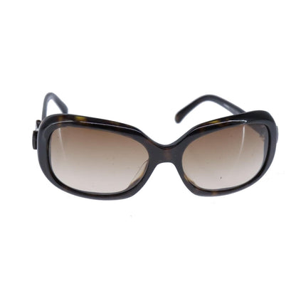 CHANEL Sunglasses plastic Black CC bs21110