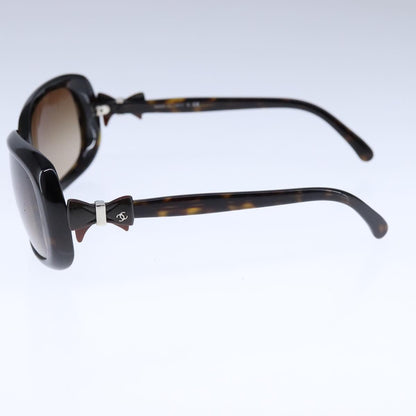 CHANEL Sunglasses plastic Black CC bs21110
