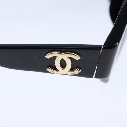 CHANEL Sunglasses plastic Black CC bs21117
