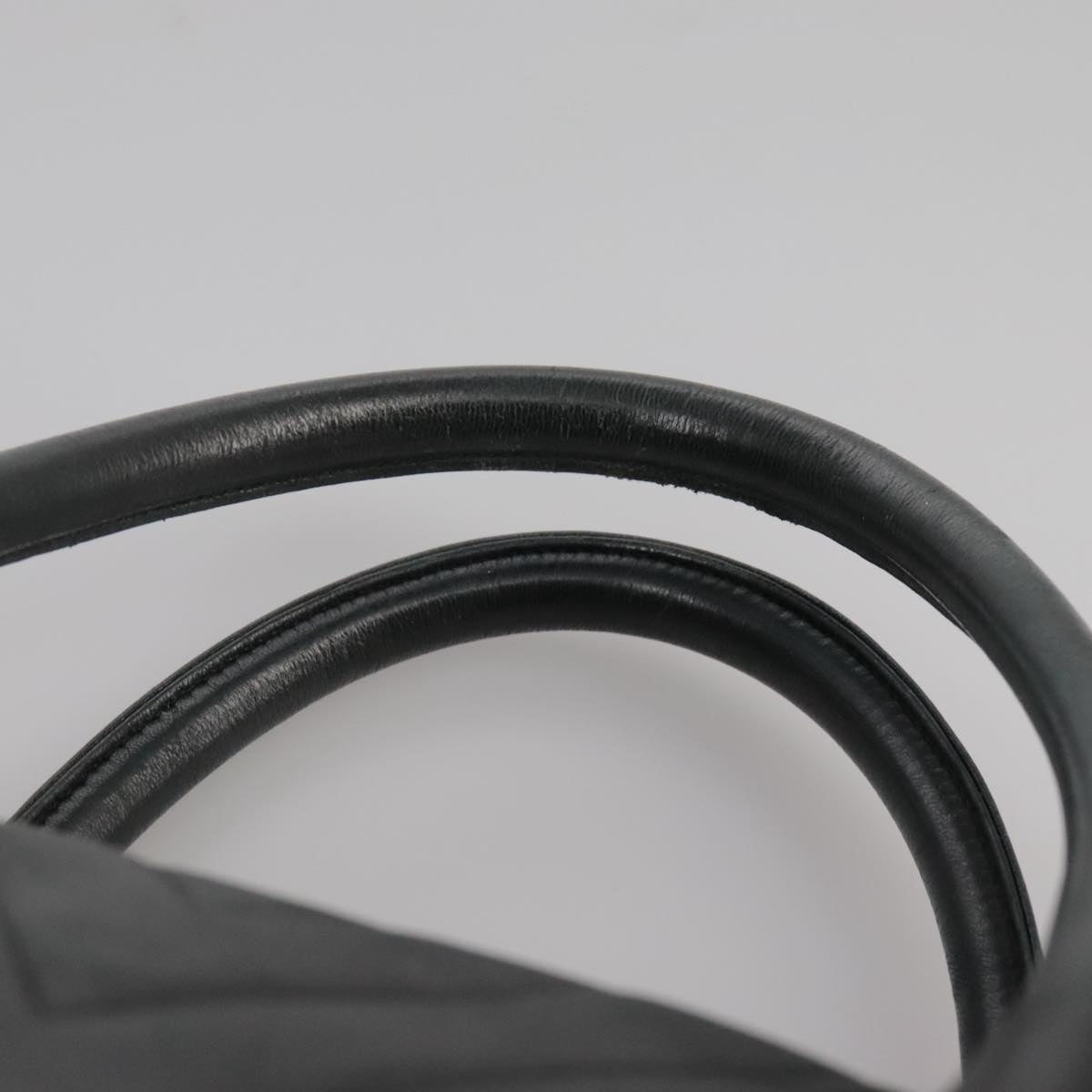 CHANEL V Stitch Hand Bag Leather Black CC bs21163