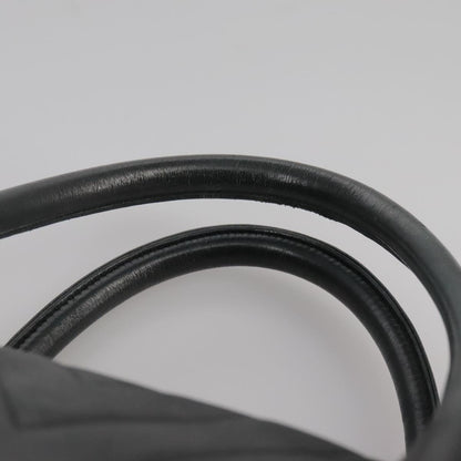 CHANEL V Stitch Hand Bag Leather Black CC bs21163