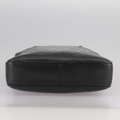 CHANEL V Stitch Hand Bag Leather Black CC bs21163