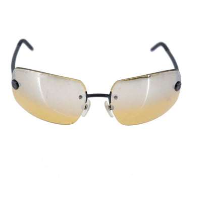 CHANEL Sunglasses metal Black CC bs21240