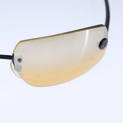 CHANEL Sunglasses metal Black CC bs21240